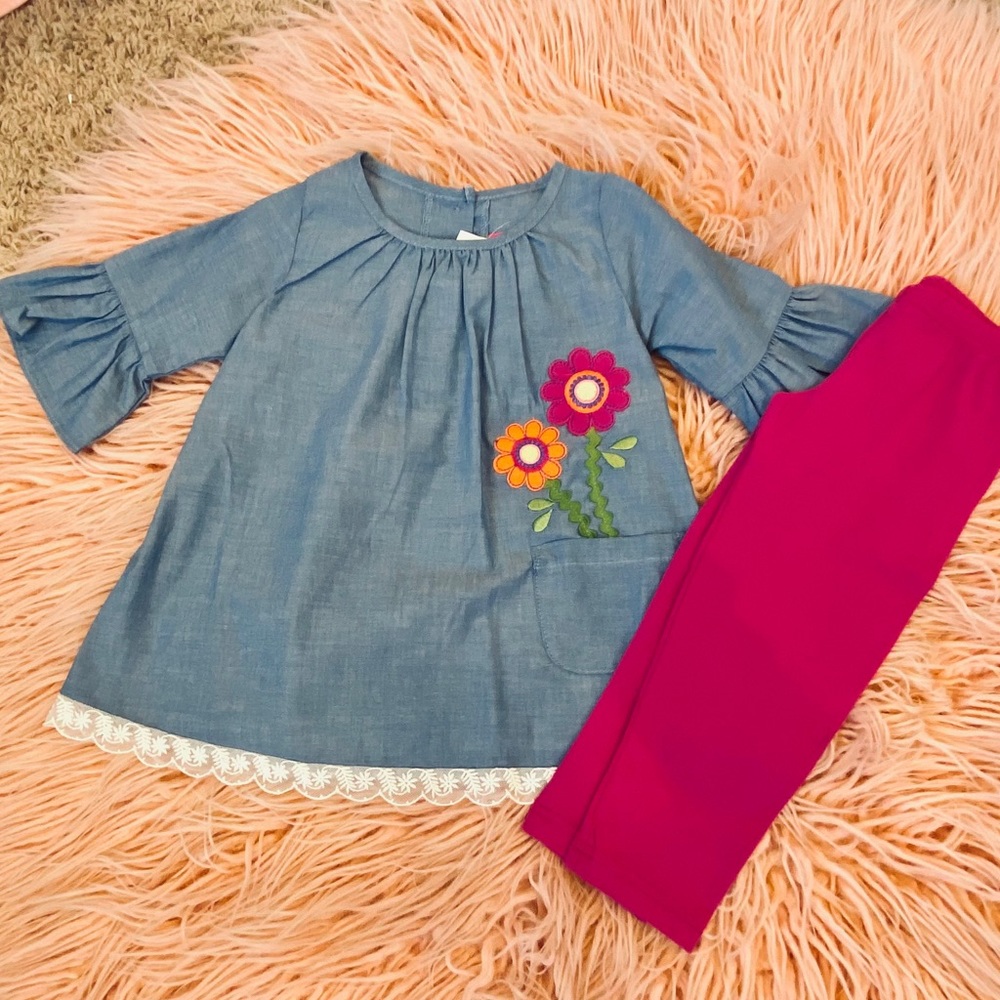Toddler girl Capri outfit size 2T
